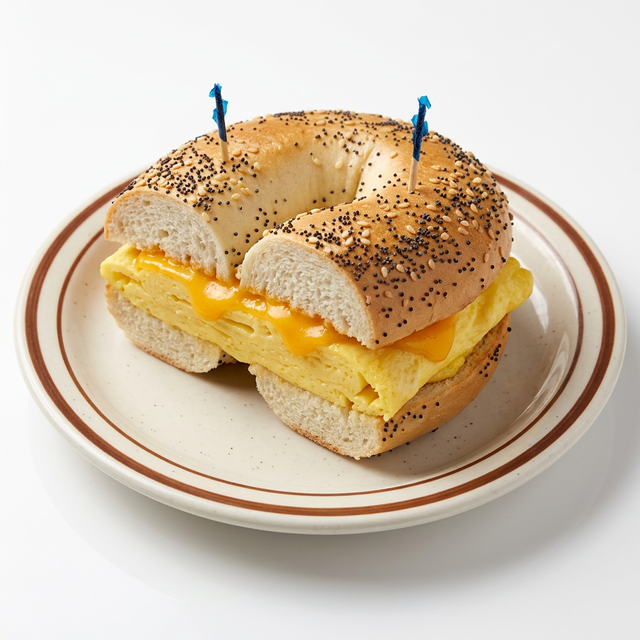 Egg & Cheese on a Bagel.
